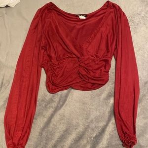 WOMENS RED BRAND NEW NEVER WORK TOP GOING OUT TOP